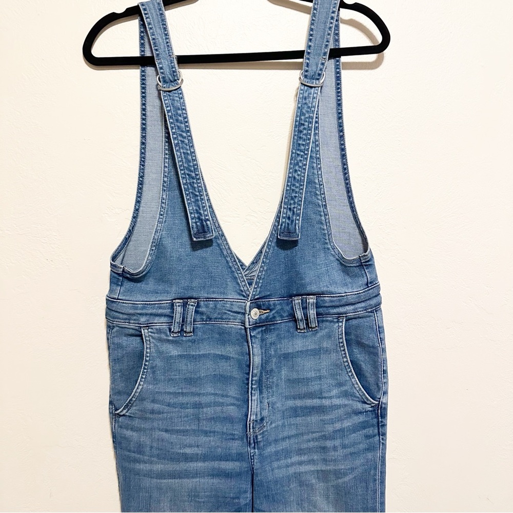 American Eagle Denim Flare Overalls 10 - Picture 3 of 12